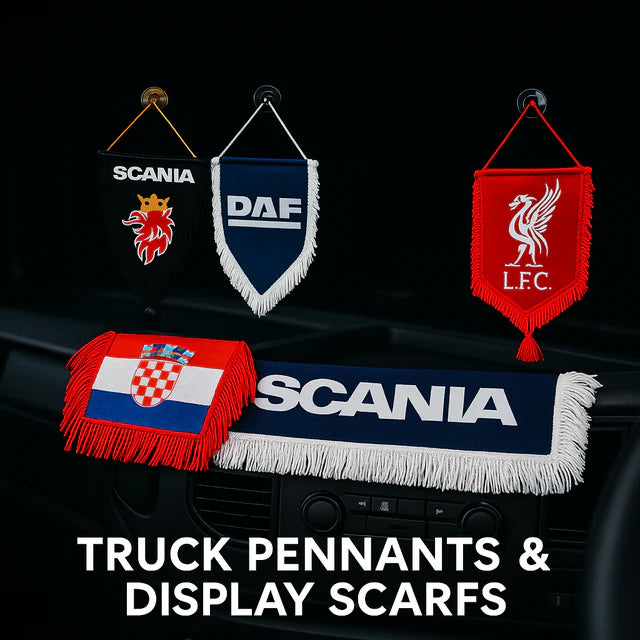 DISPLAY PENNANTS & SCARFS