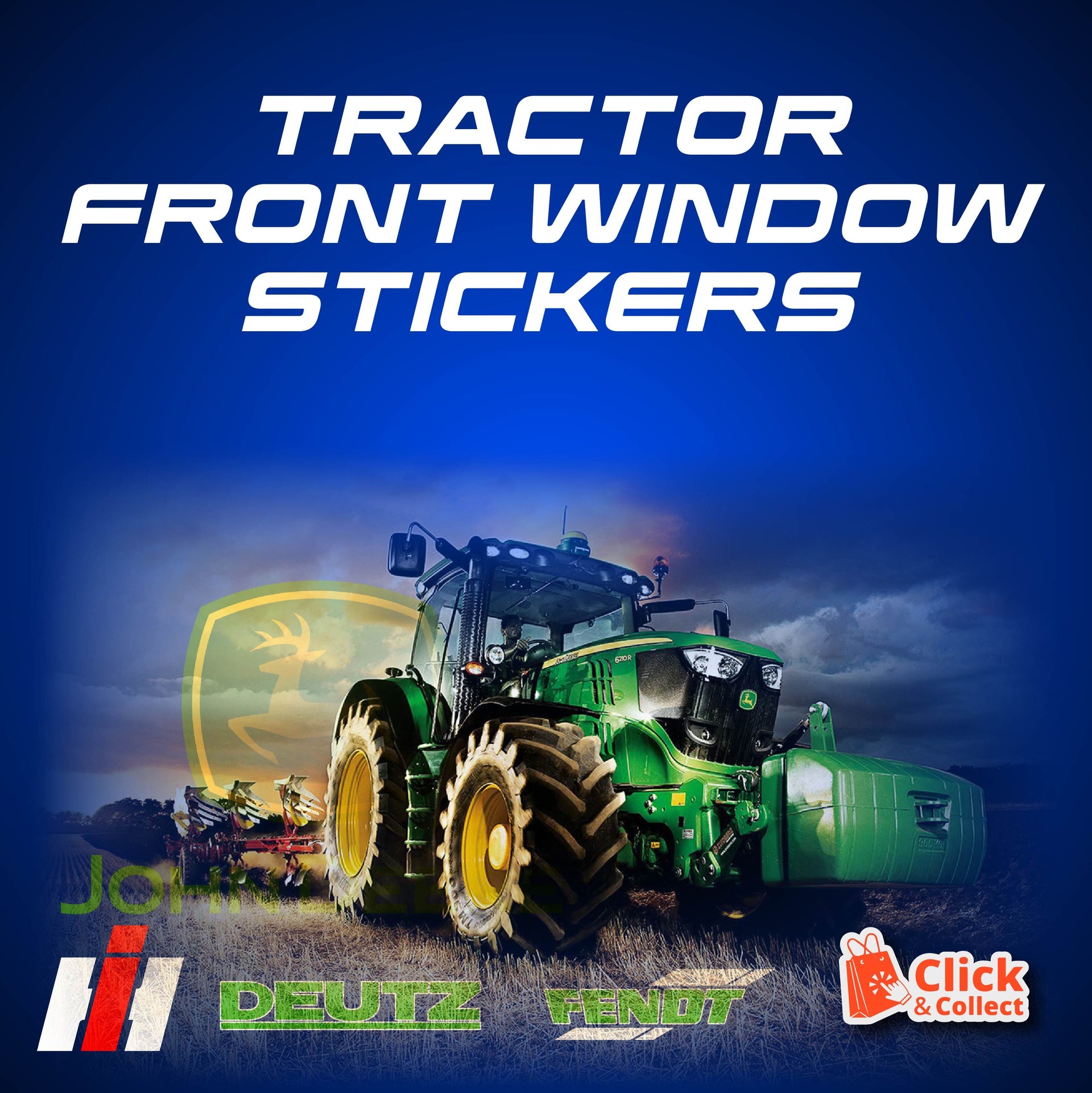 TRACTOR FRONT WINDOW STICKERS