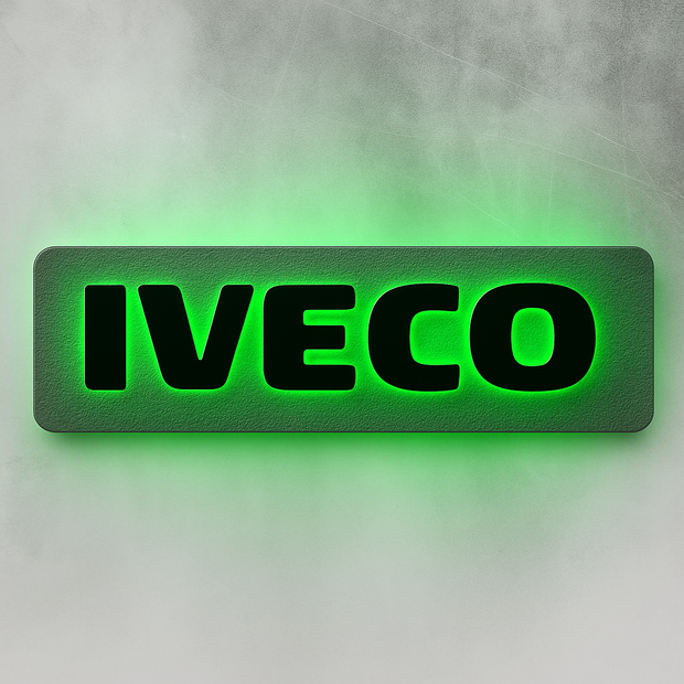 3D IVECO Letters RGB COLOUR LED Light Up Sign