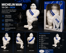Michelin Man Sitting Figure – 19cm Decorative Interior Display