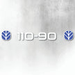 FIAT 110-90 BLUE & WHITE EXTERIOR WINDSCREEN STICKER