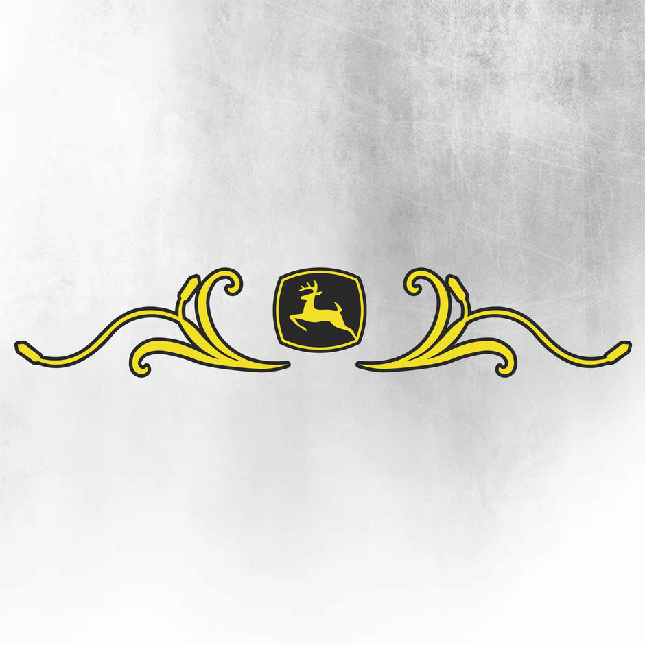 John Deere Yellow & Black 8 Series New Style Decal