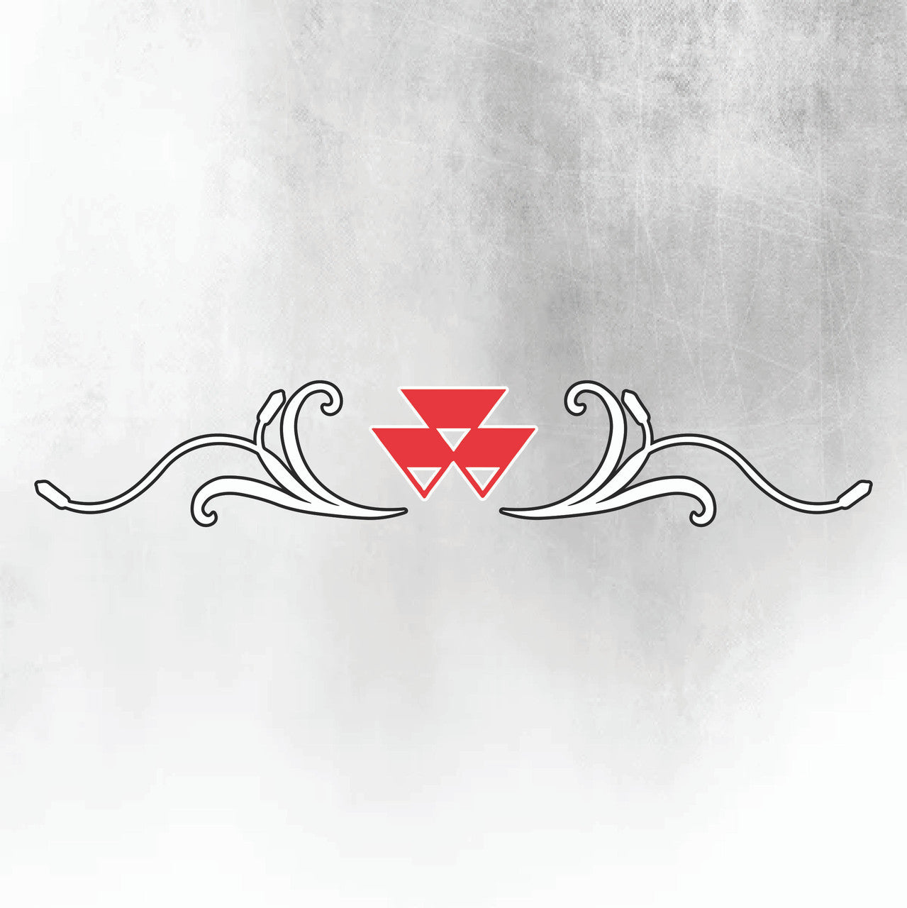 Massey Ferguson 8S Silver & Black New Style Decal