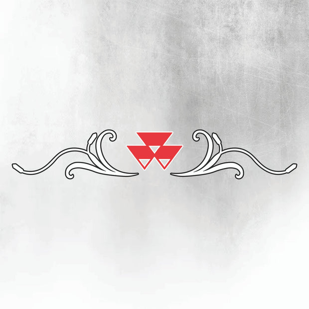 Massey Ferguson 7S Silver & Black New Style Decal