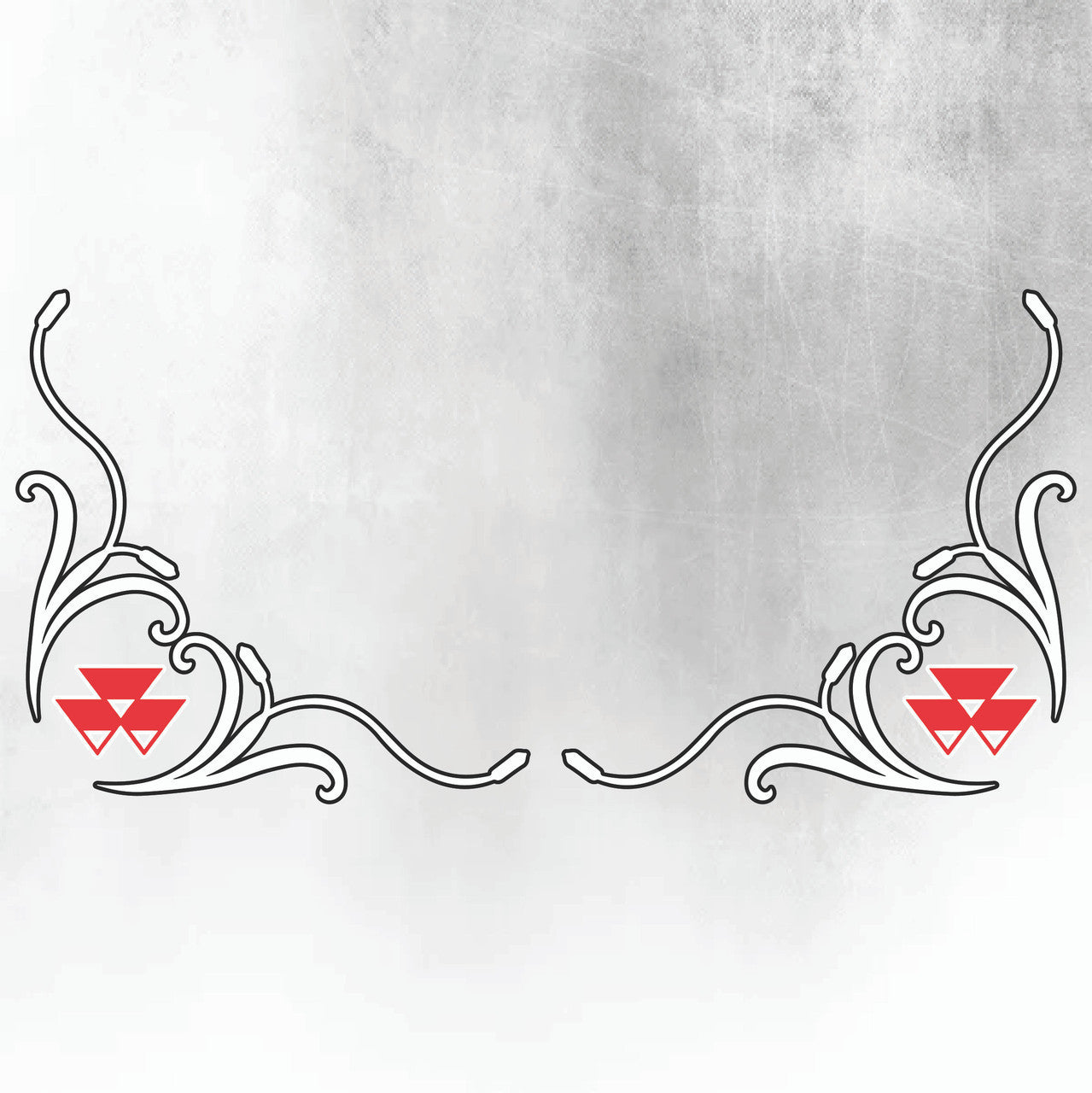 Massey Ferguson 9S Silver & Black New Style Decal