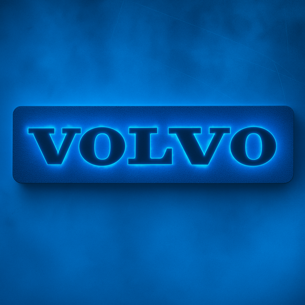 3D VOLVO Letters RGB COLOUR LED Light Up Sign