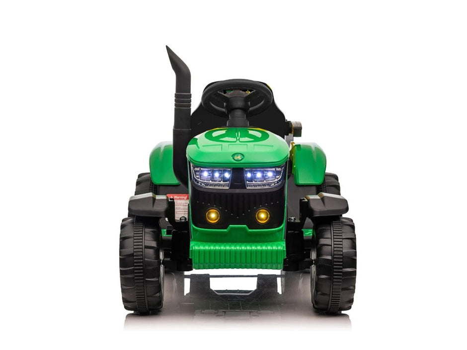 Onyx Kids 12V Ride-On Tractor with Trailer – GREEN Farm Master Edition