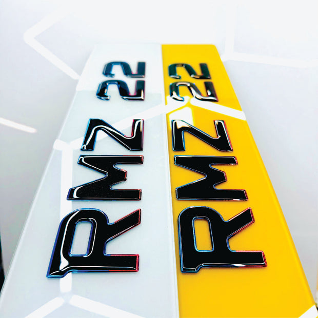 3D GEL METRO STYLE NUMBER PLATES UK BMW OUTLINE