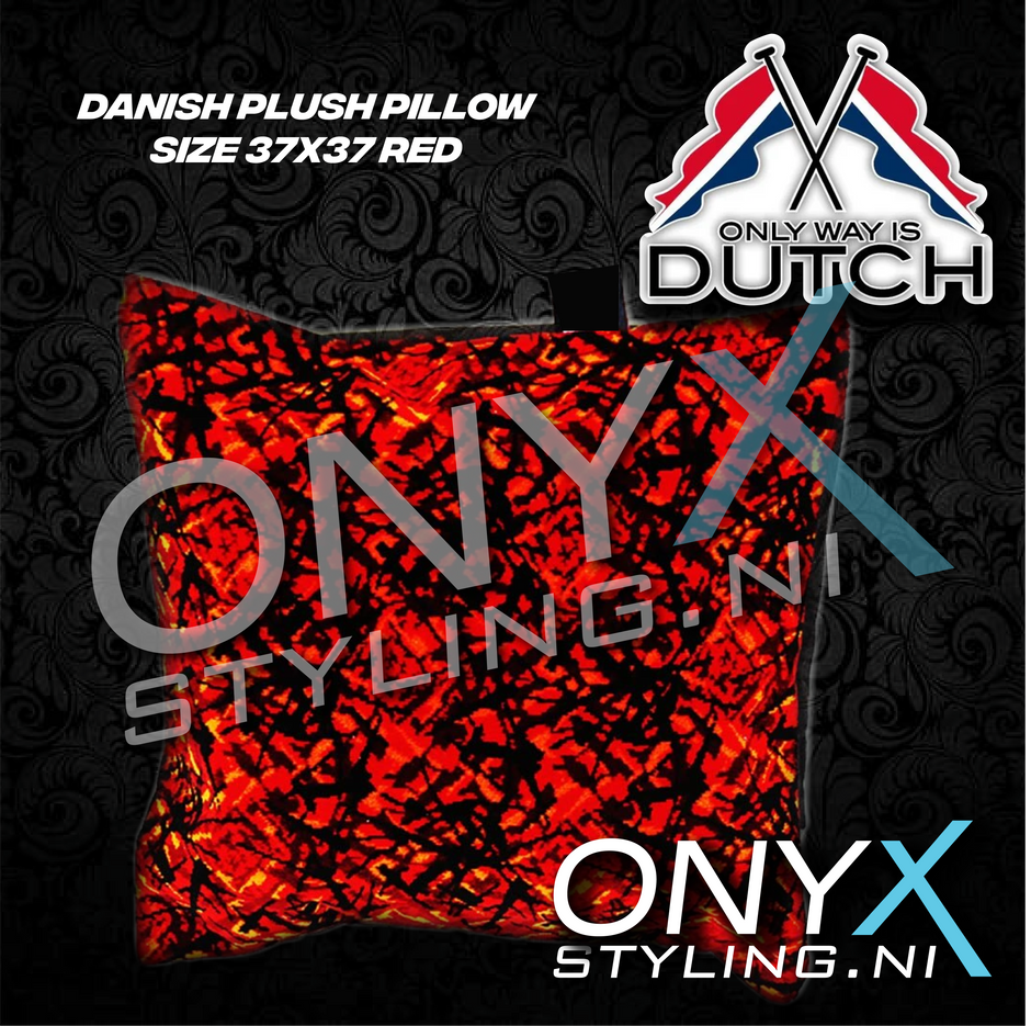 Only Way Is Dutch Danish Plush Pillow size 37x37 Multiple Colours
