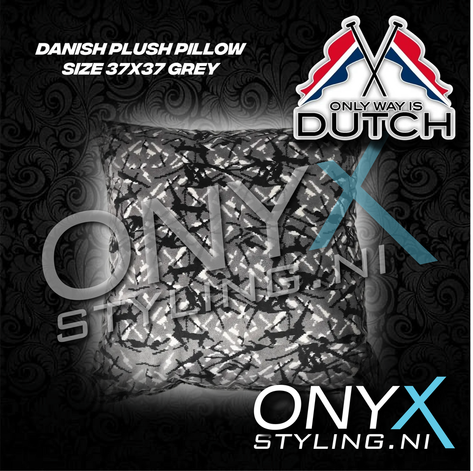 Only Way Is Dutch Danish Plush Pillow size 37x37 Multiple Colours