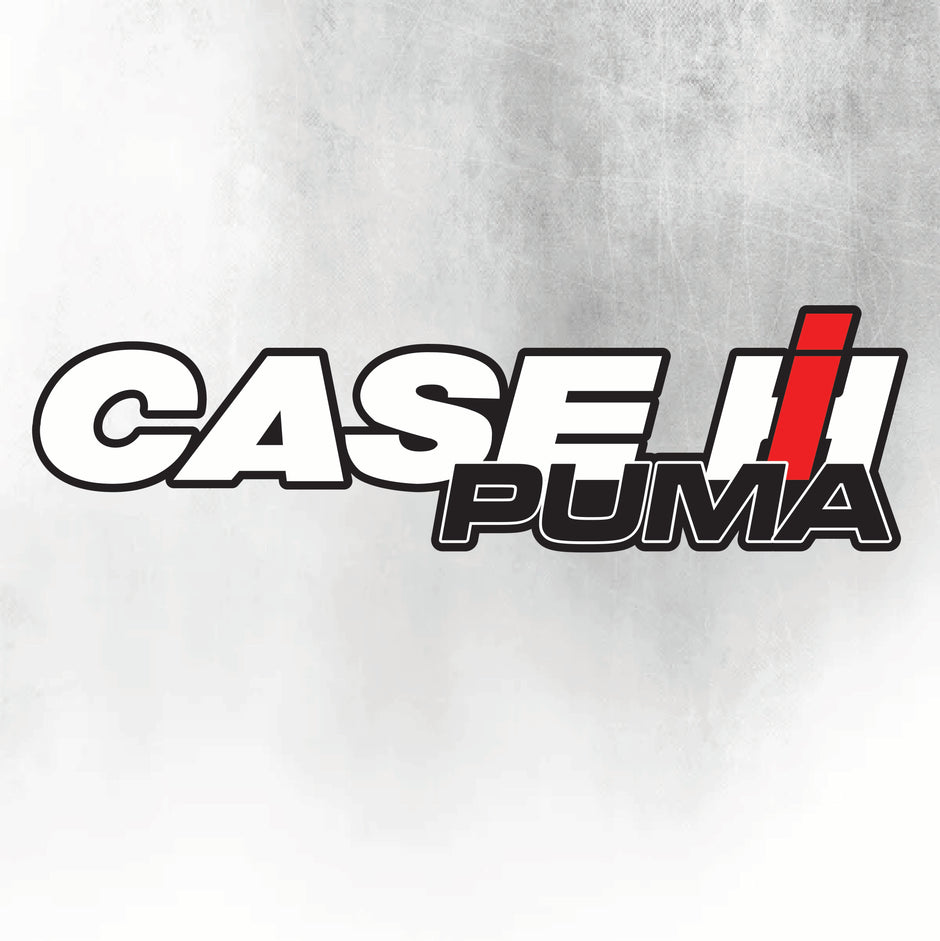 CASE PUMA IH Tractor Decal - Silver & Black