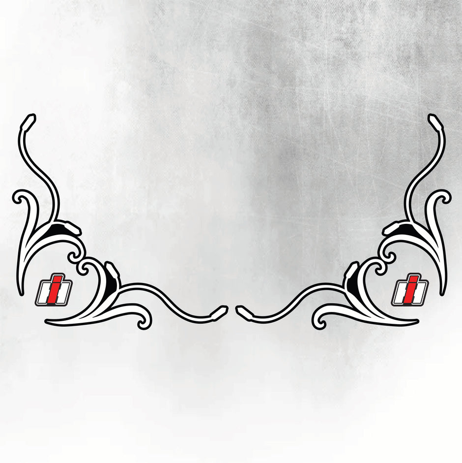 CASE PUMA IH Tractor Decal - Silver & Black