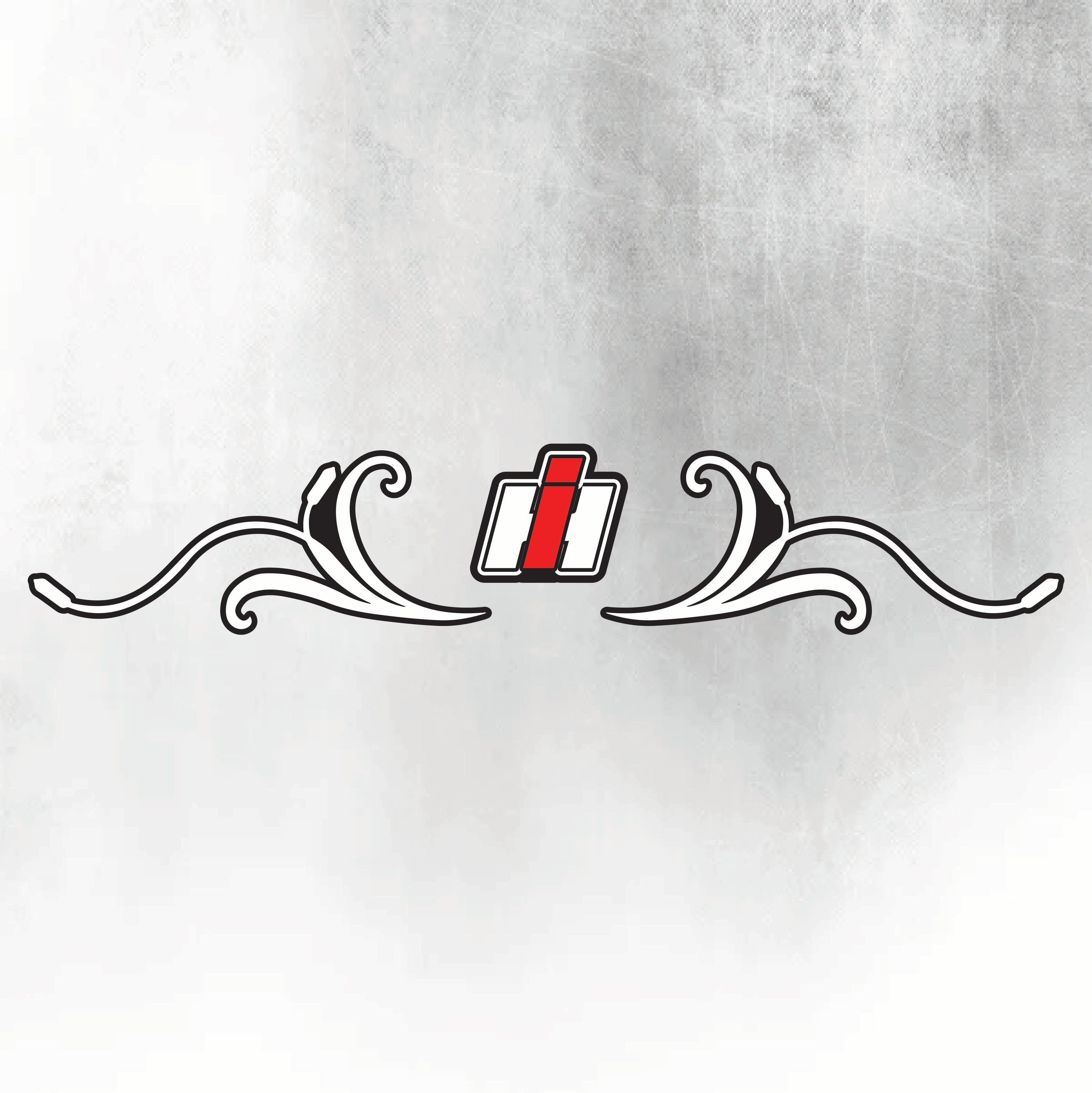 CASE MAXXUM IH Tractor Decal - Silver & Black