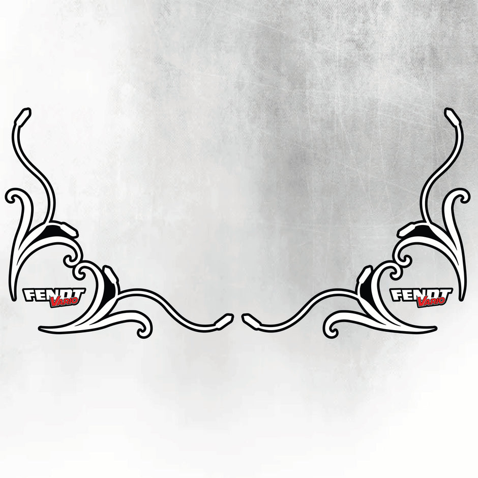 FENDT VARIO DECAL - Silver & Red Diesel Ross Style