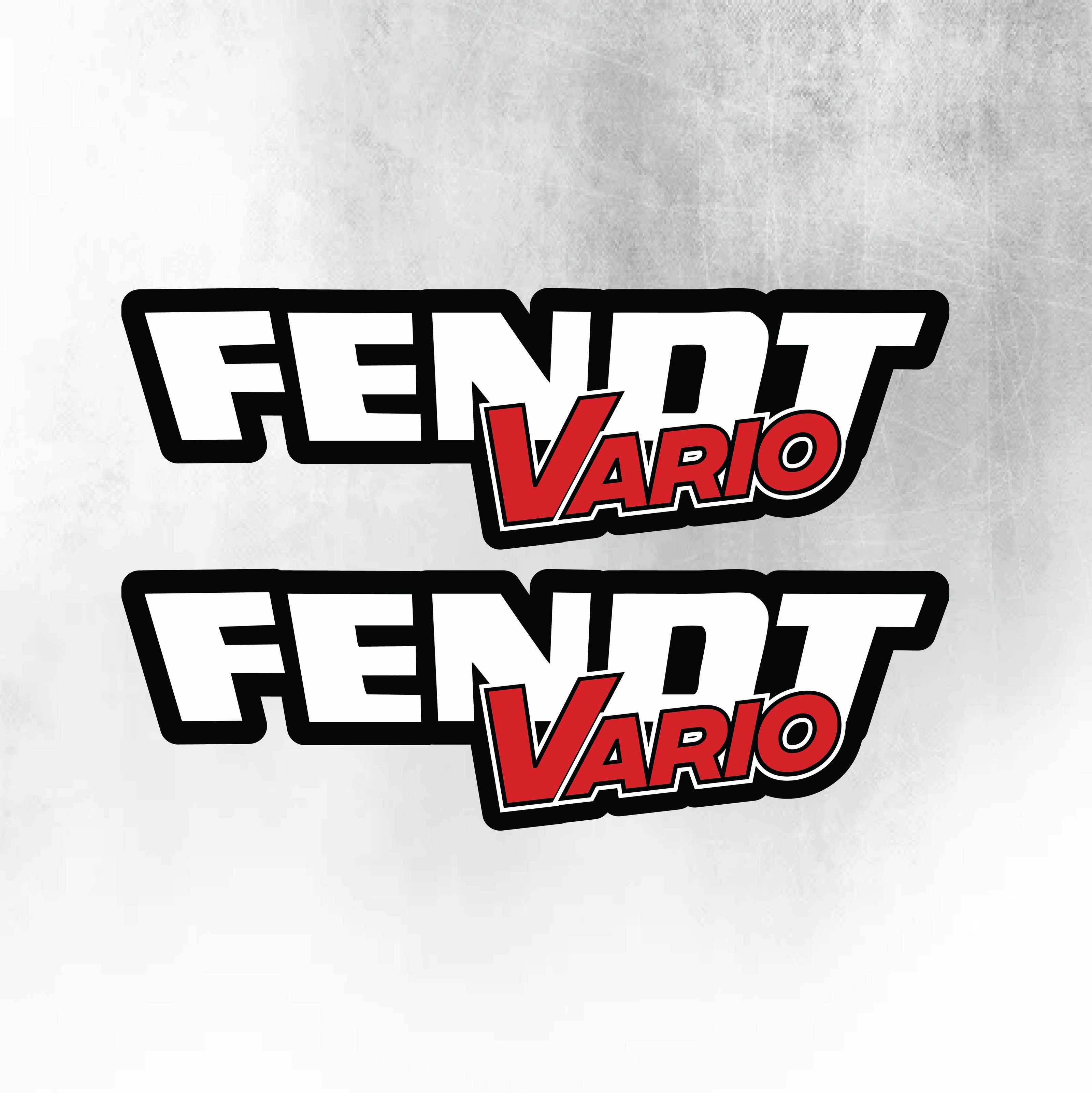 FENDT VARIO DECAL - Silver & Red Diesel Ross Style