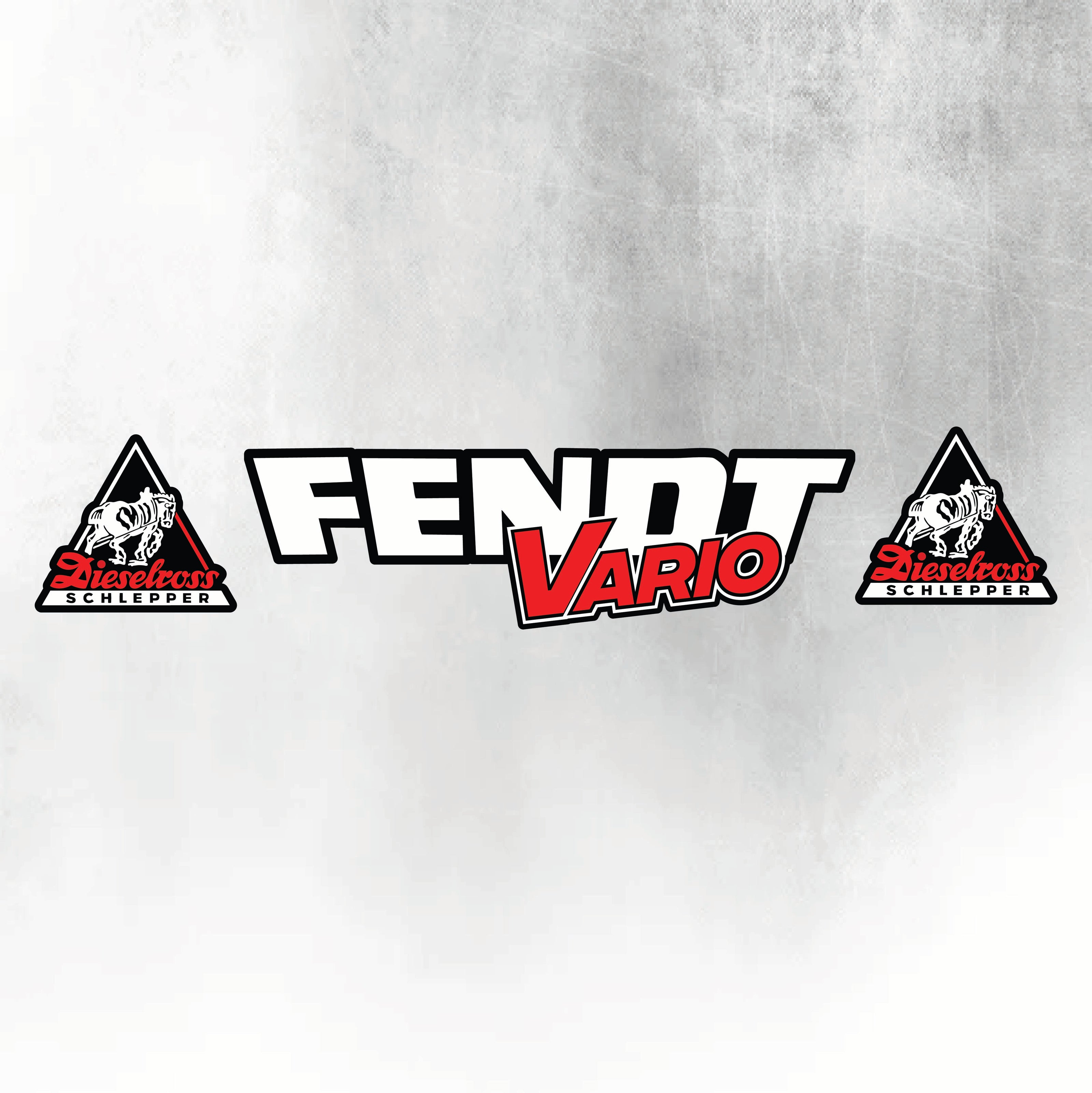 FENDT VARIO DECAL - Silver & Red Diesel Ross Style