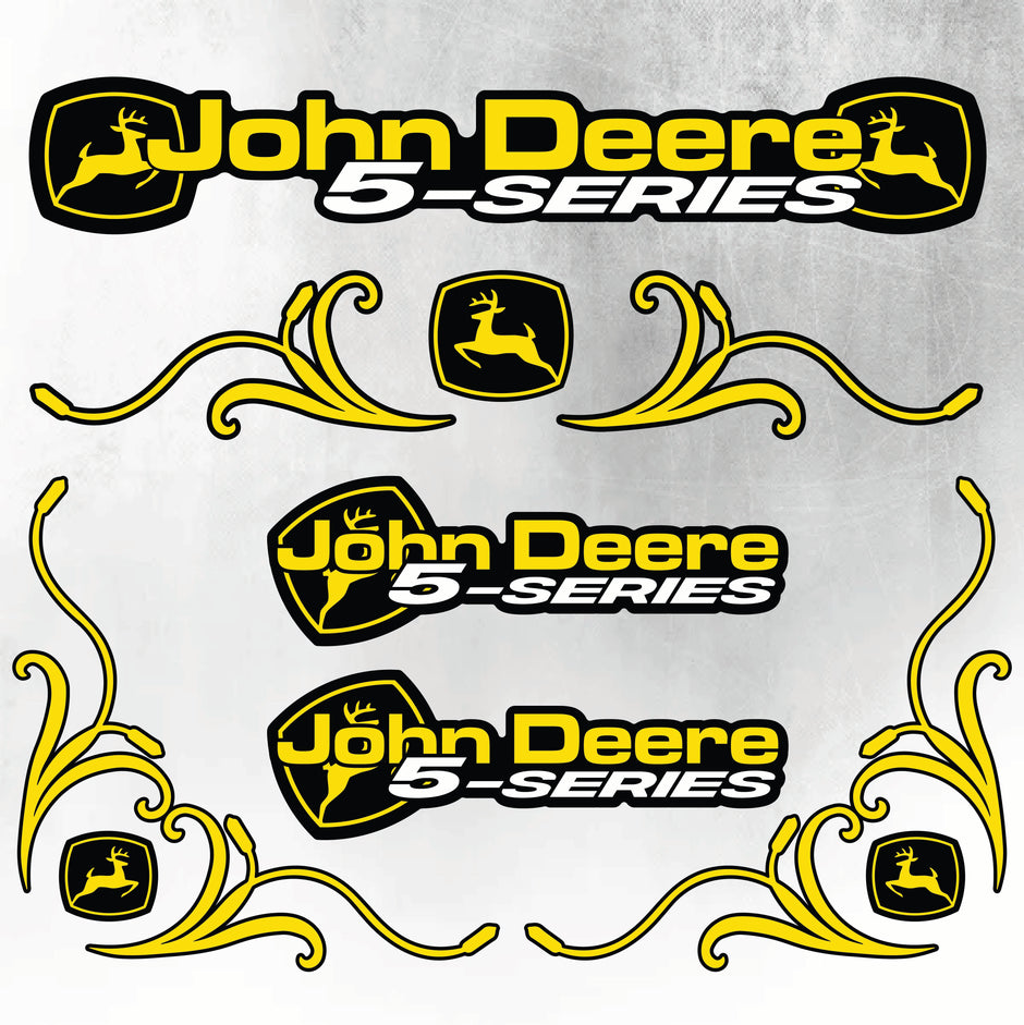 John Deere Yellow & Black 5 Series New Style Decal