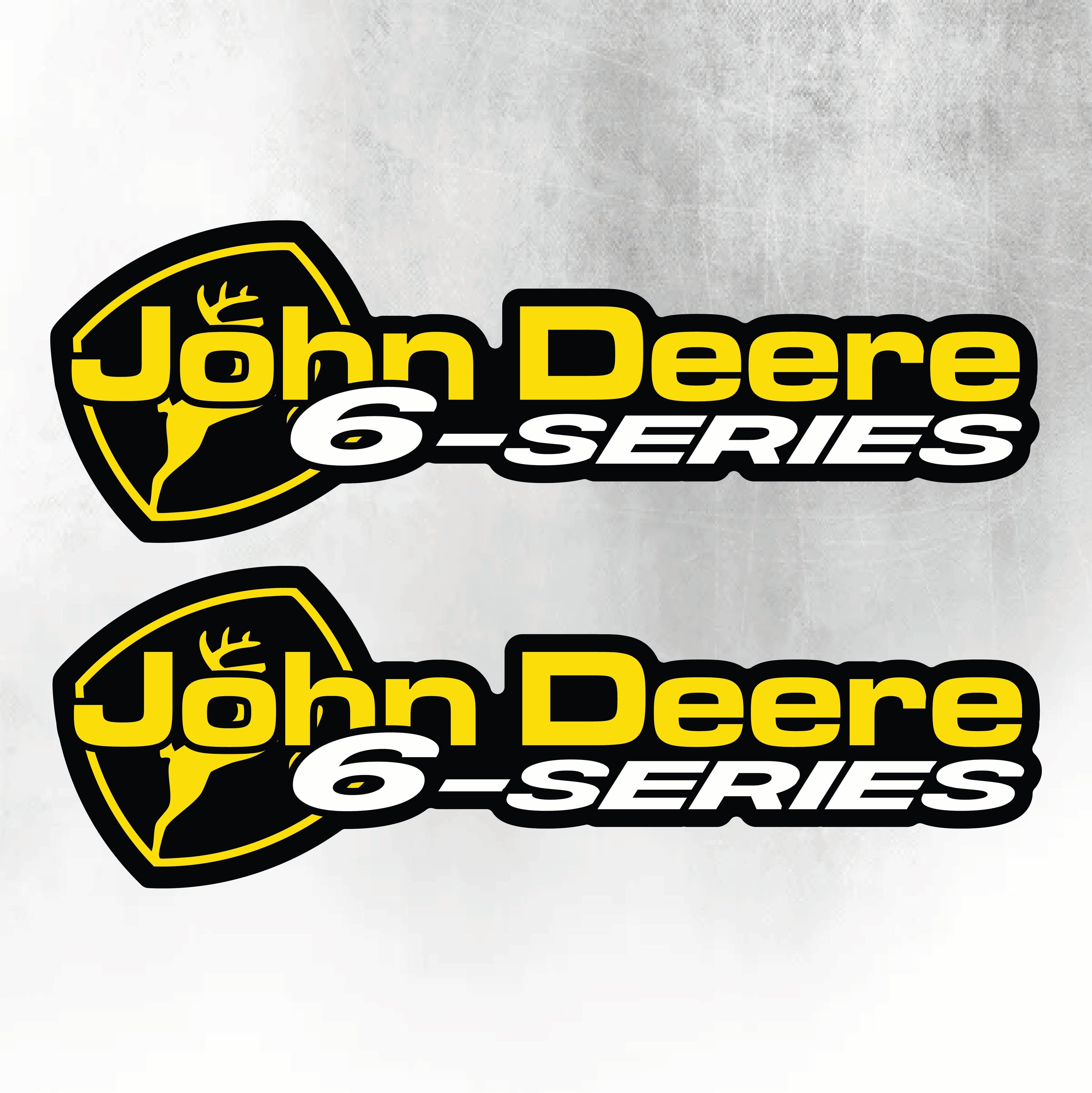 John Deere Yellow & Black 6 Series New Style Decal