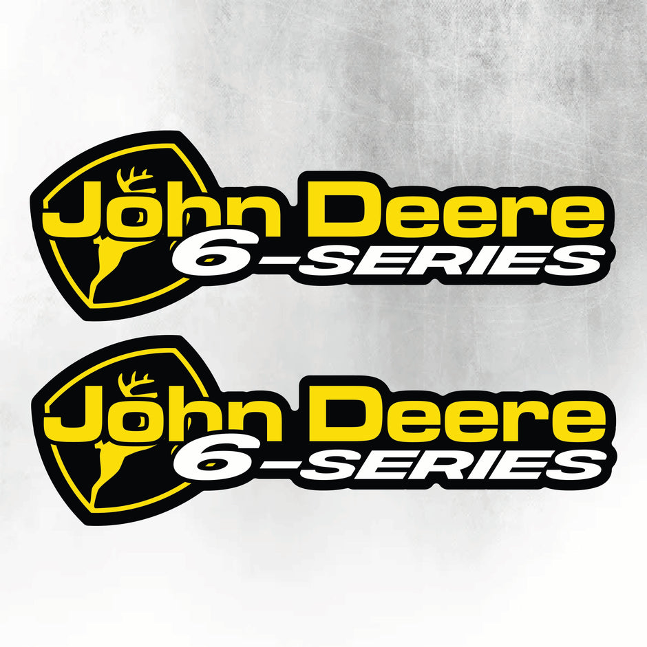 John Deere Yellow & Black 6 Series New Style Decal