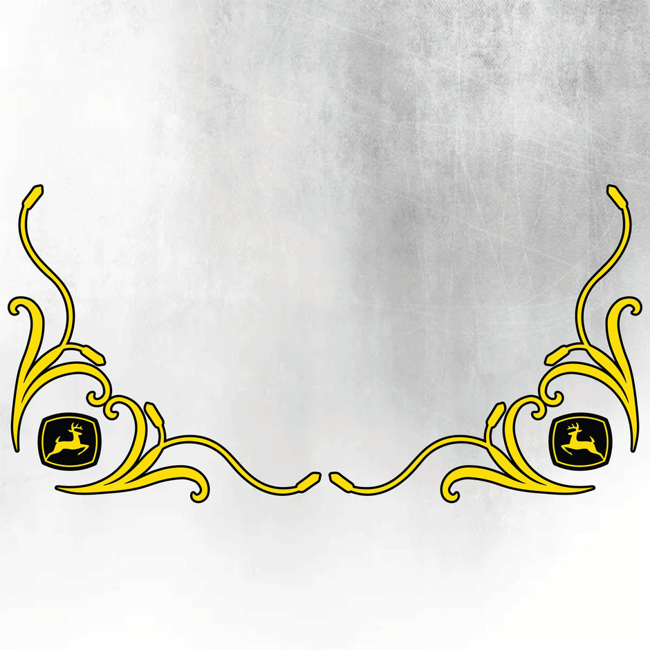 John Deere Yellow & Black 6R Series New Style Decal