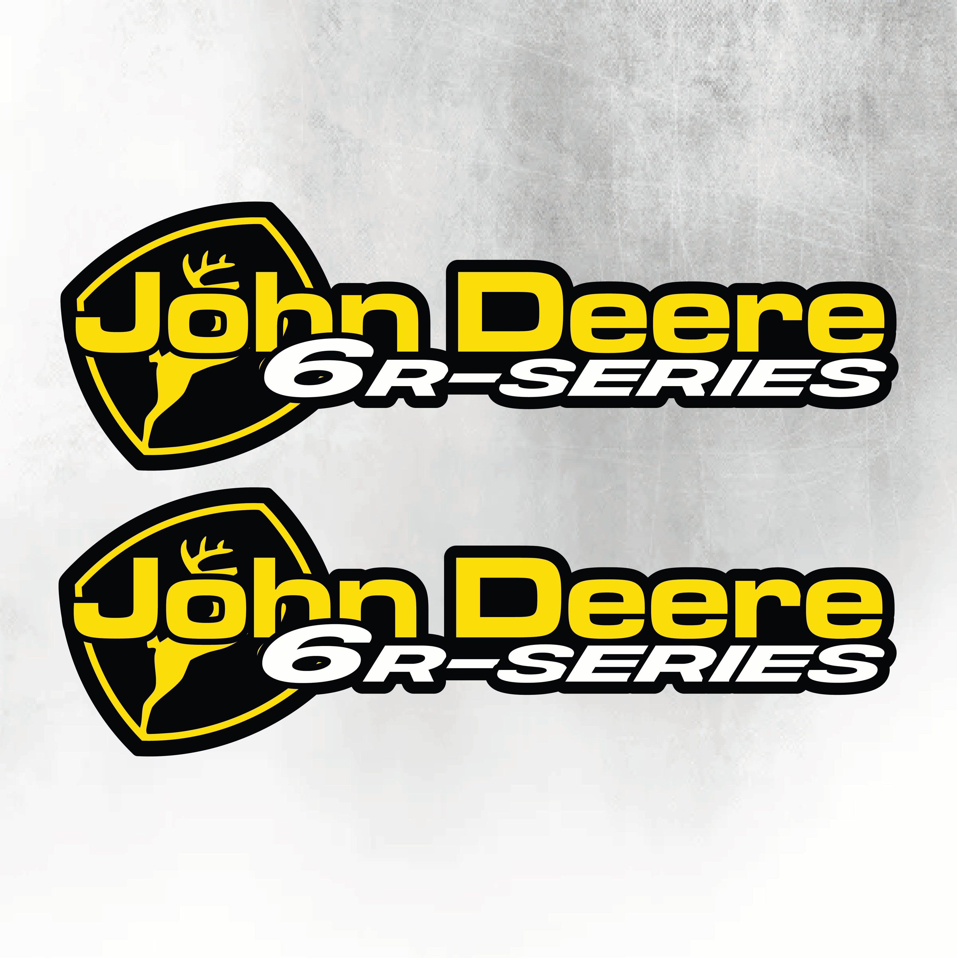 John Deere Yellow & Black 6R Series New Style Decal