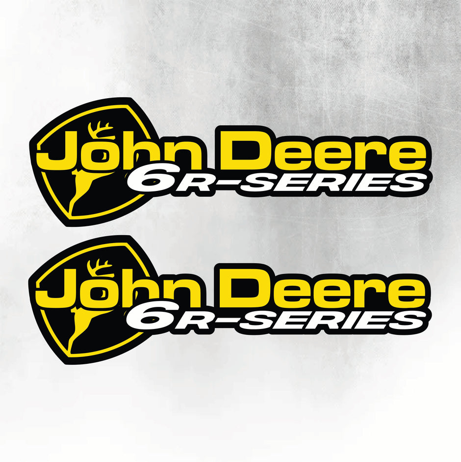John Deere Yellow & Black 6R Series New Style Decal