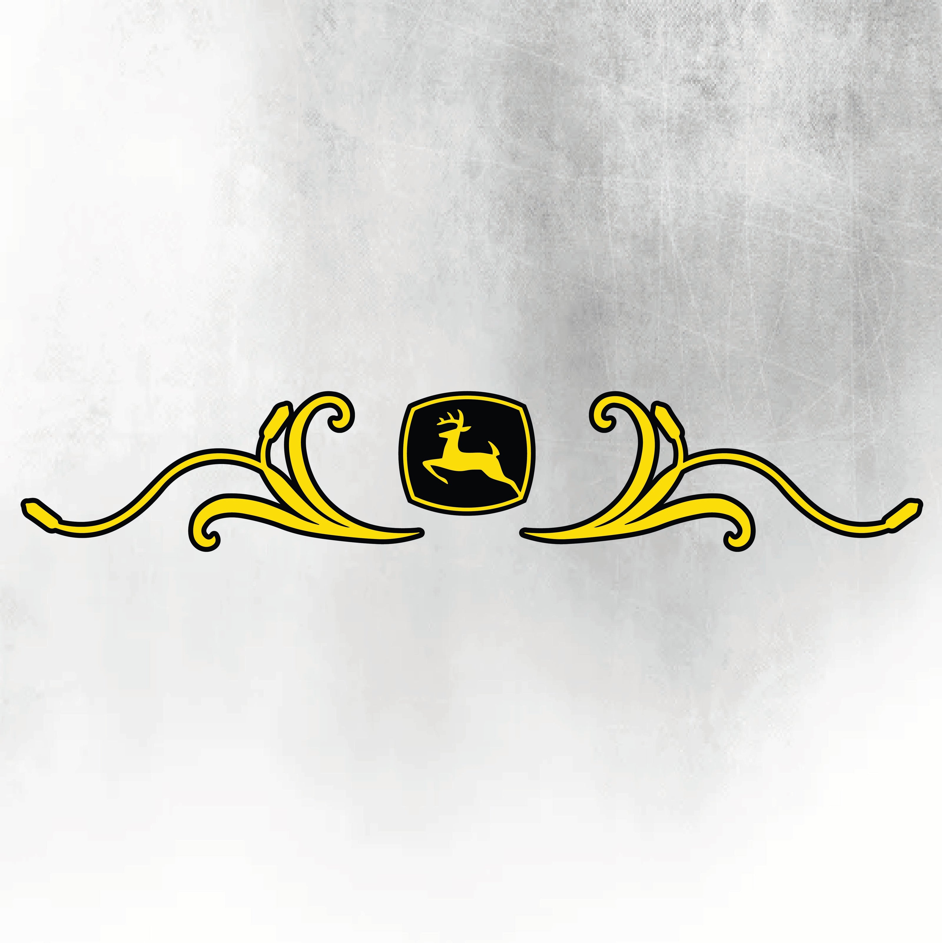 John Deere Yellow & Black 7 Series New Style Decal