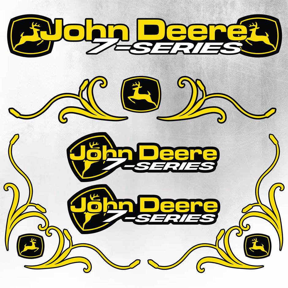John Deere Yellow & Black 7 Series New Style Decal