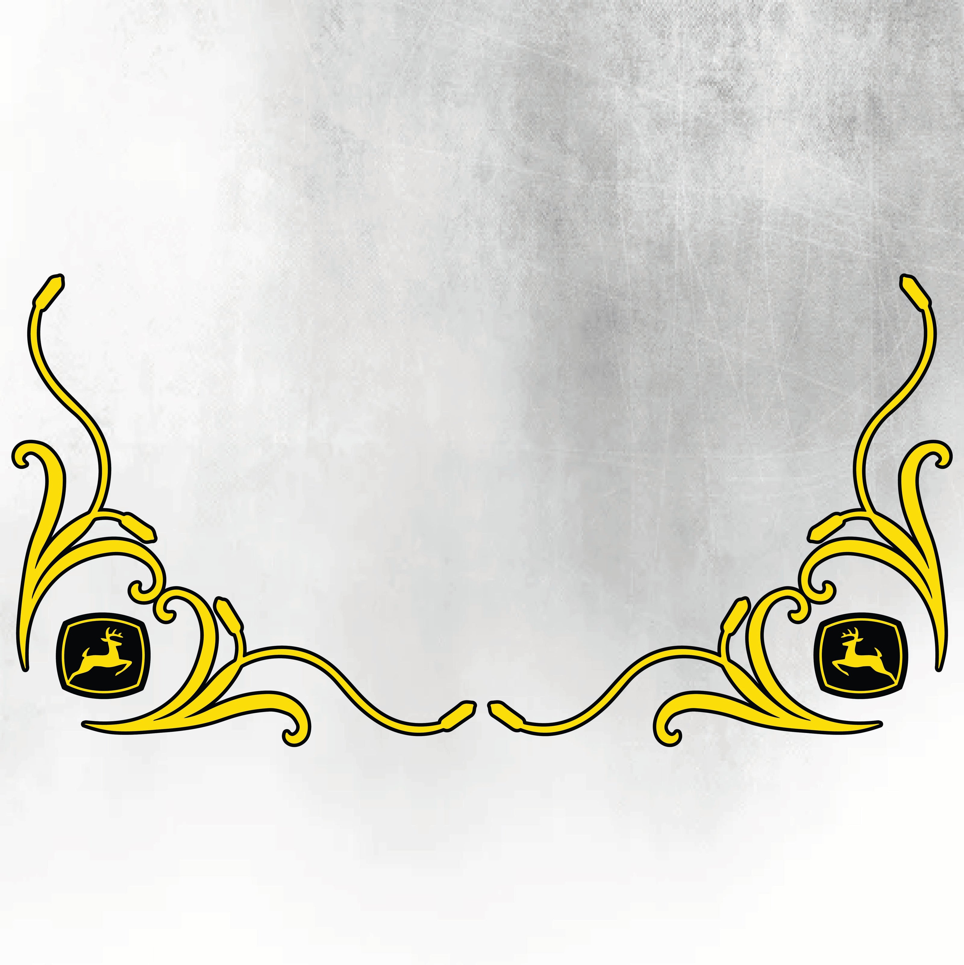 John Deere Yellow & Black 8 Series New Style Decal