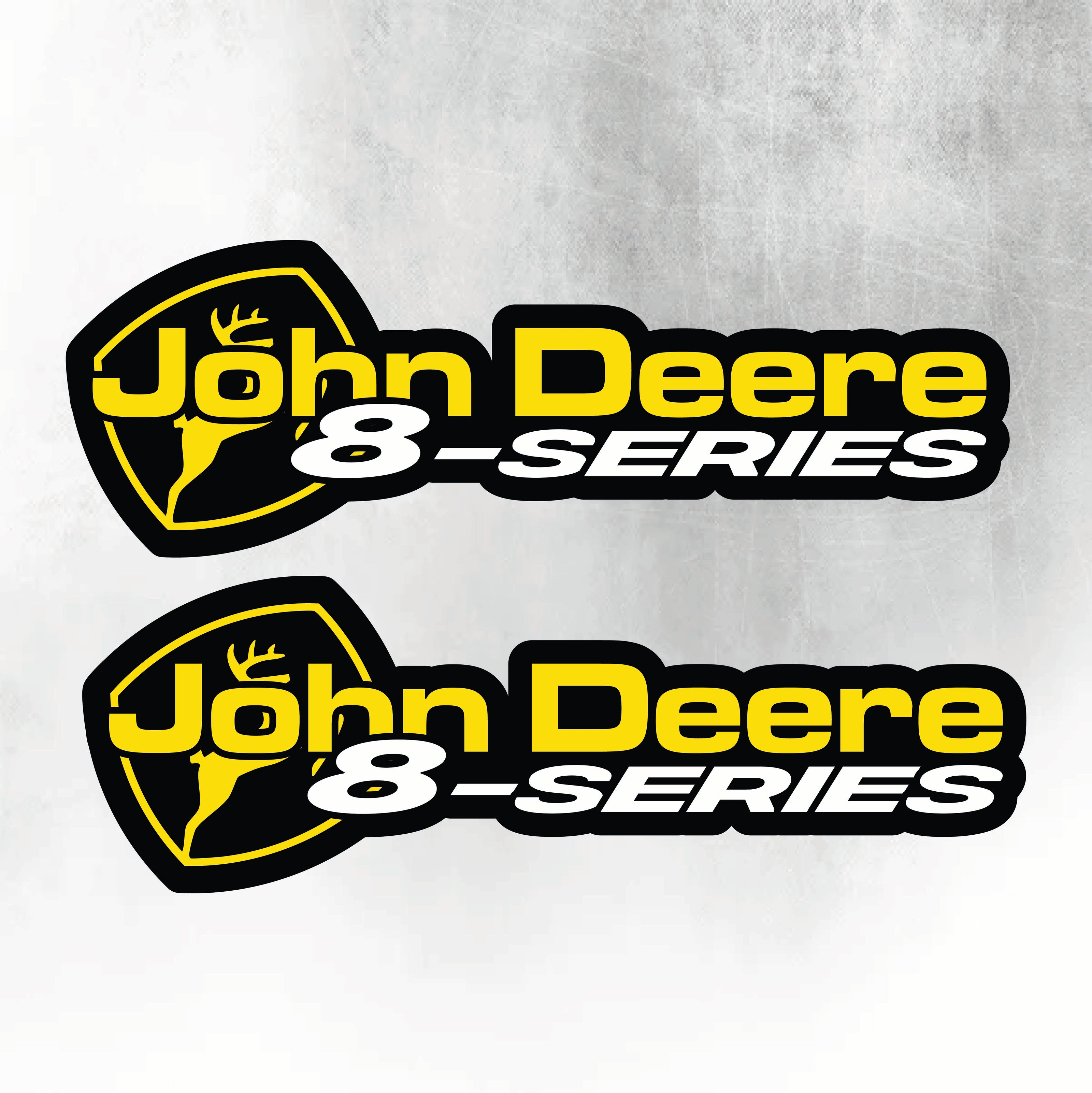 John Deere Yellow & Black 8 Series New Style Decal