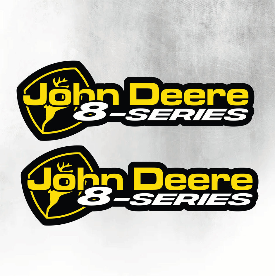 John Deere Yellow & Black 8 Series New Style Decal