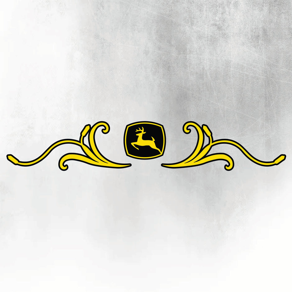 John Deere Yellow & Black M Series New Style Decal