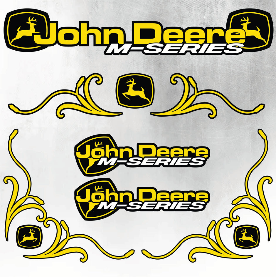 John Deere Yellow & Black M Series New Style Decal