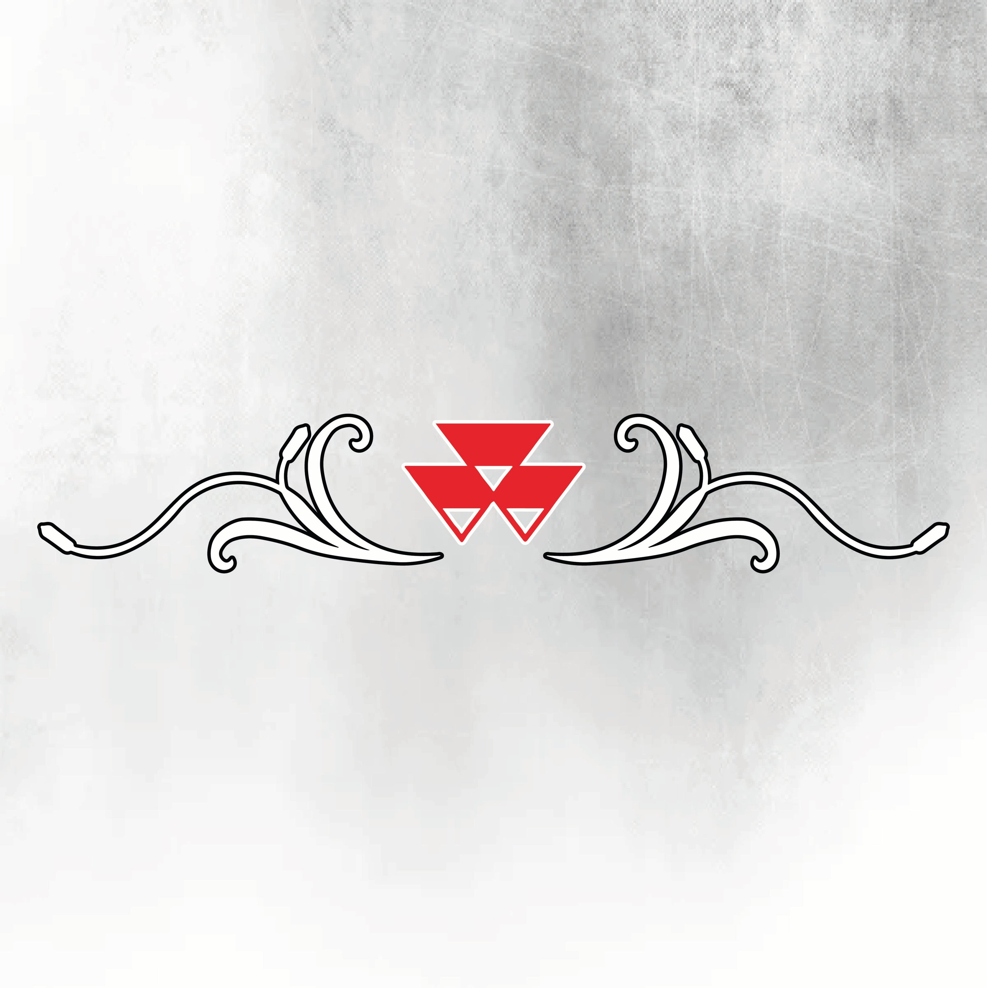 Massey Ferguson 7S Silver & Black New Style Decal