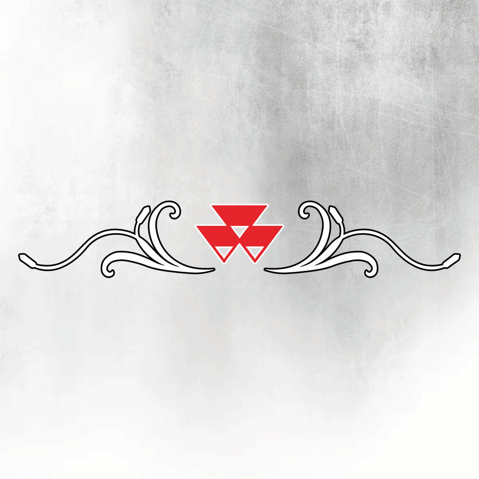 Massey Ferguson 7S Silver & Black New Style Decal