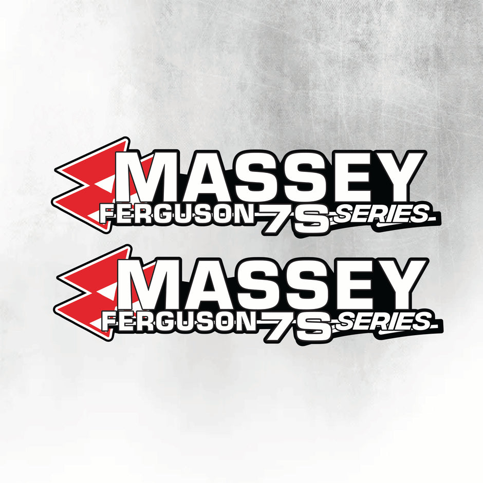 Massey Ferguson 7S Silver & Black New Style Decal