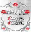 Massey Ferguson 7S Silver & Black New Style Decal