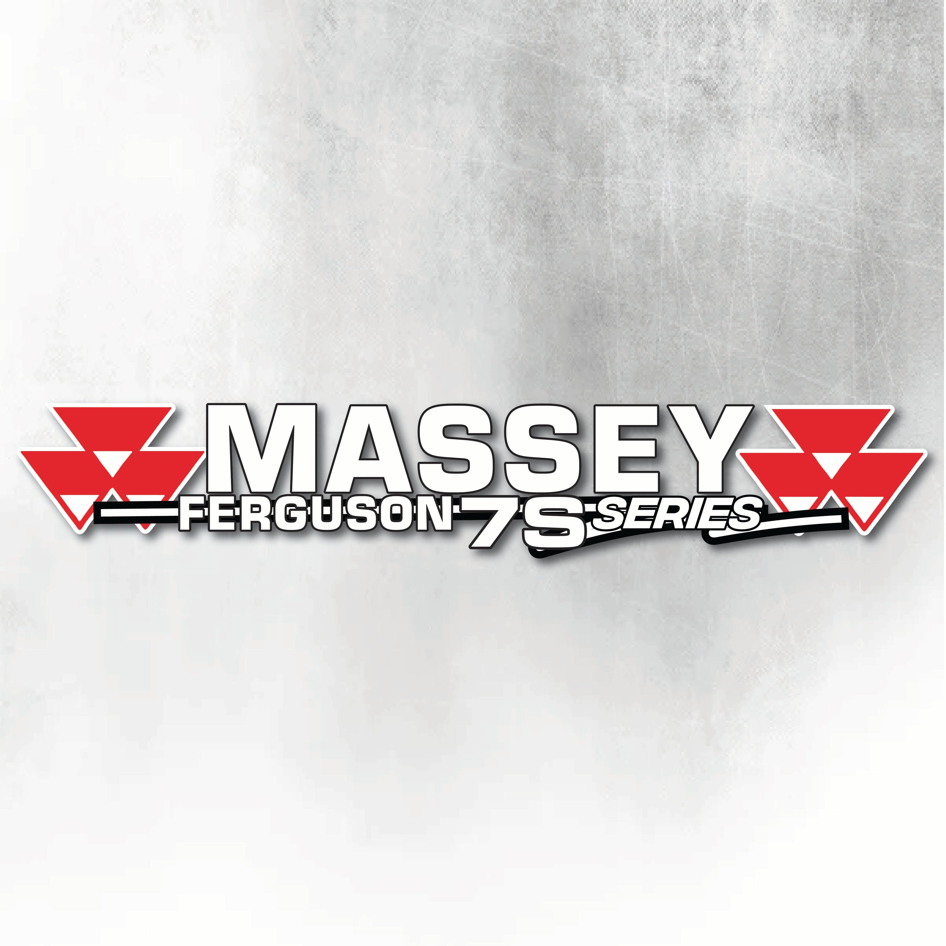 Massey Ferguson 7S Silver & Black New Style Decal