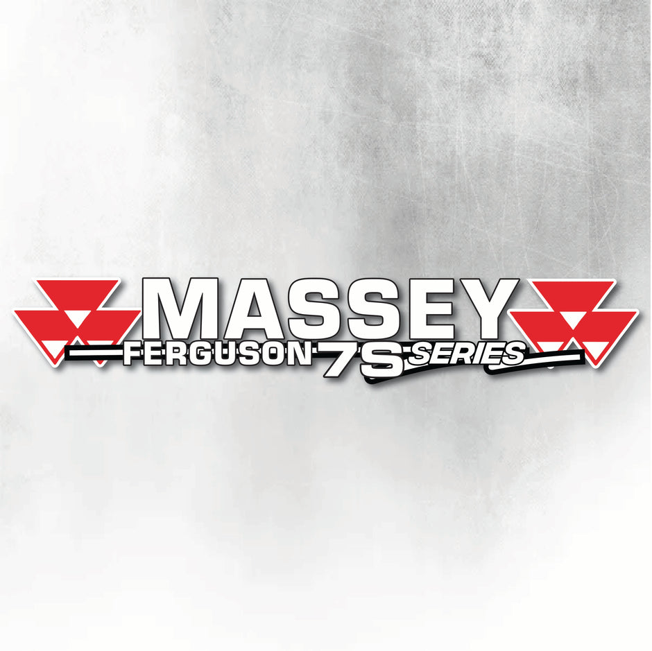 Massey Ferguson 7S Silver & Black New Style Decal