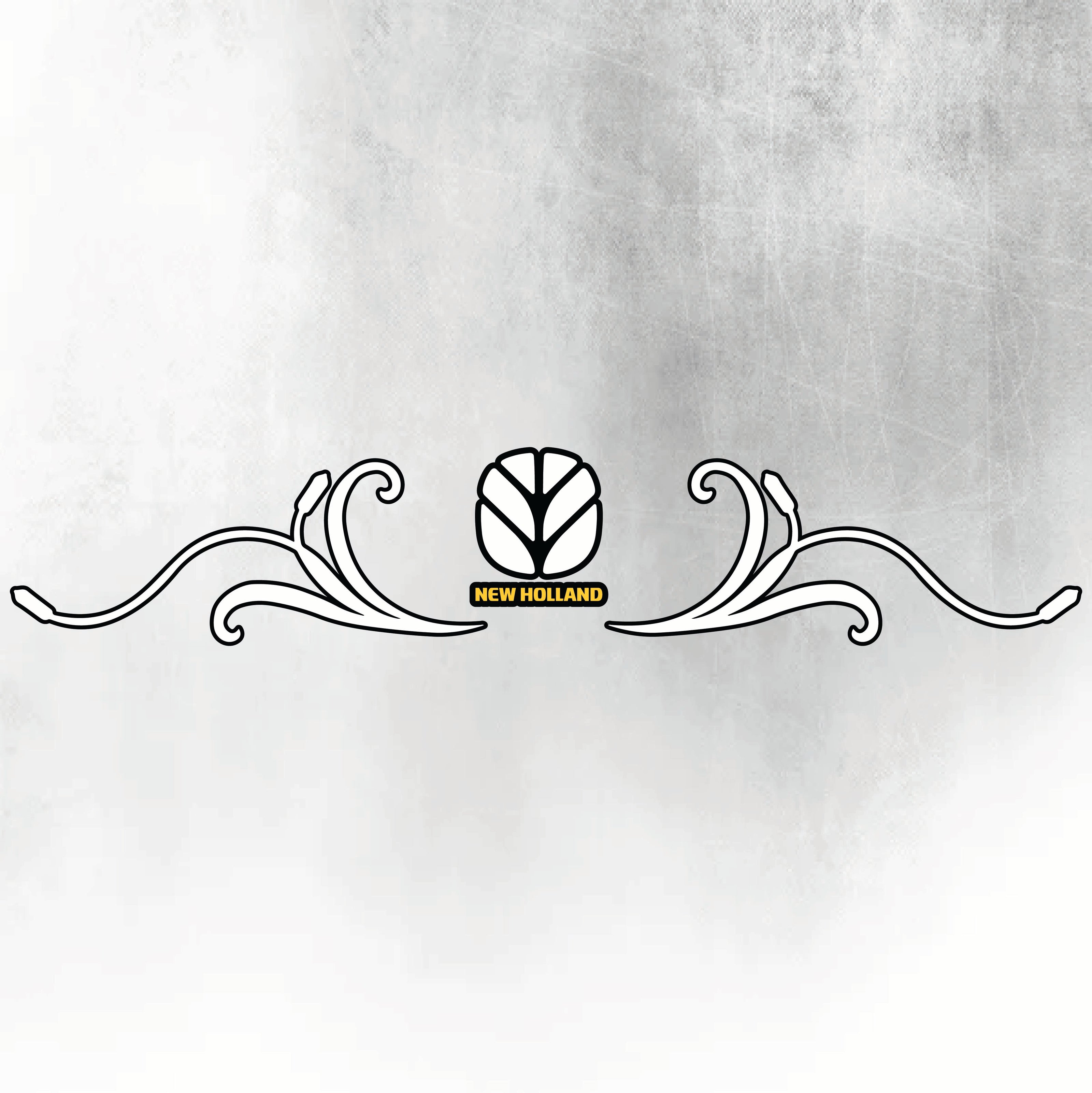 New Holland T7 Series White & Black New Style Decal