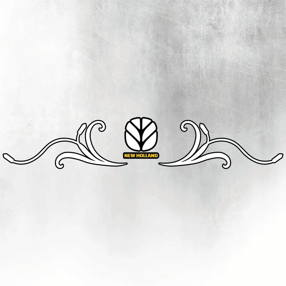 New Holland T7 Series White & Black New Style Decal