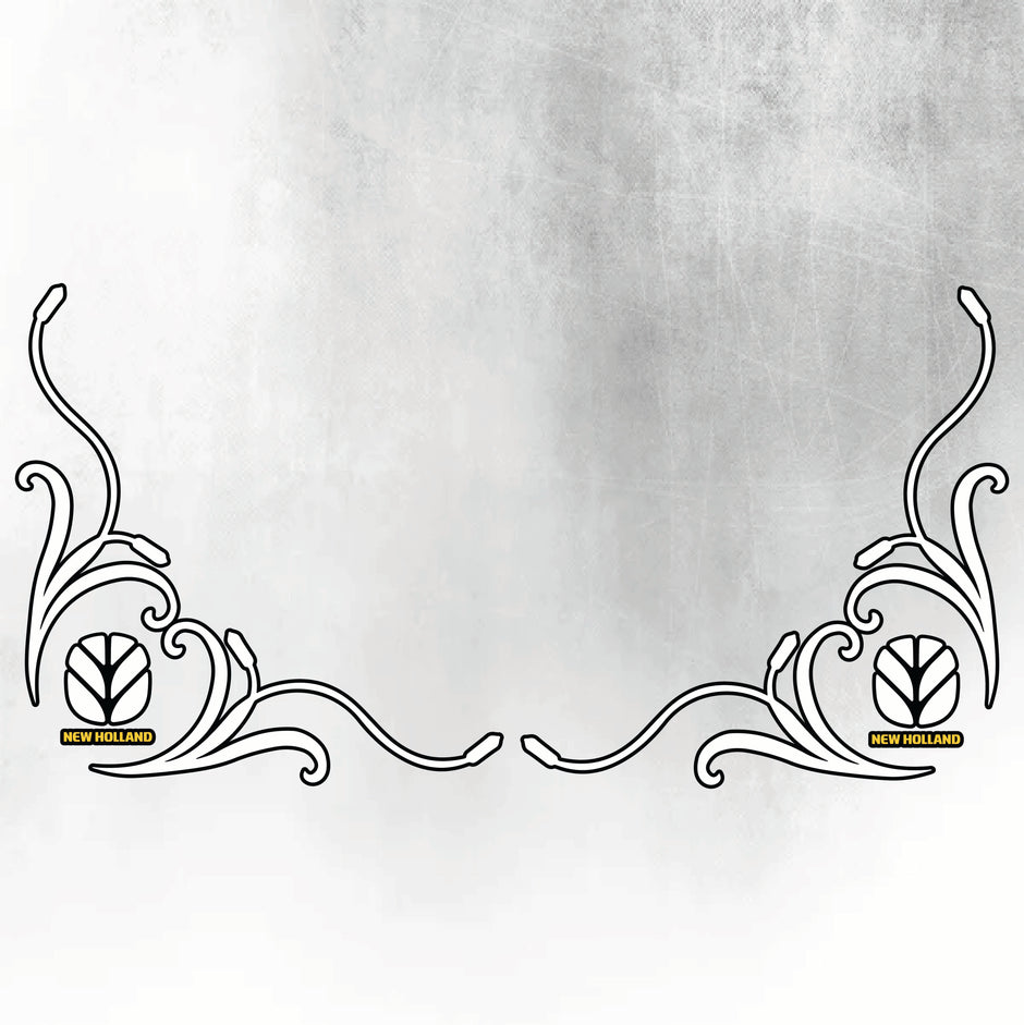 New Holland T7 Series White & Black New Style Decal