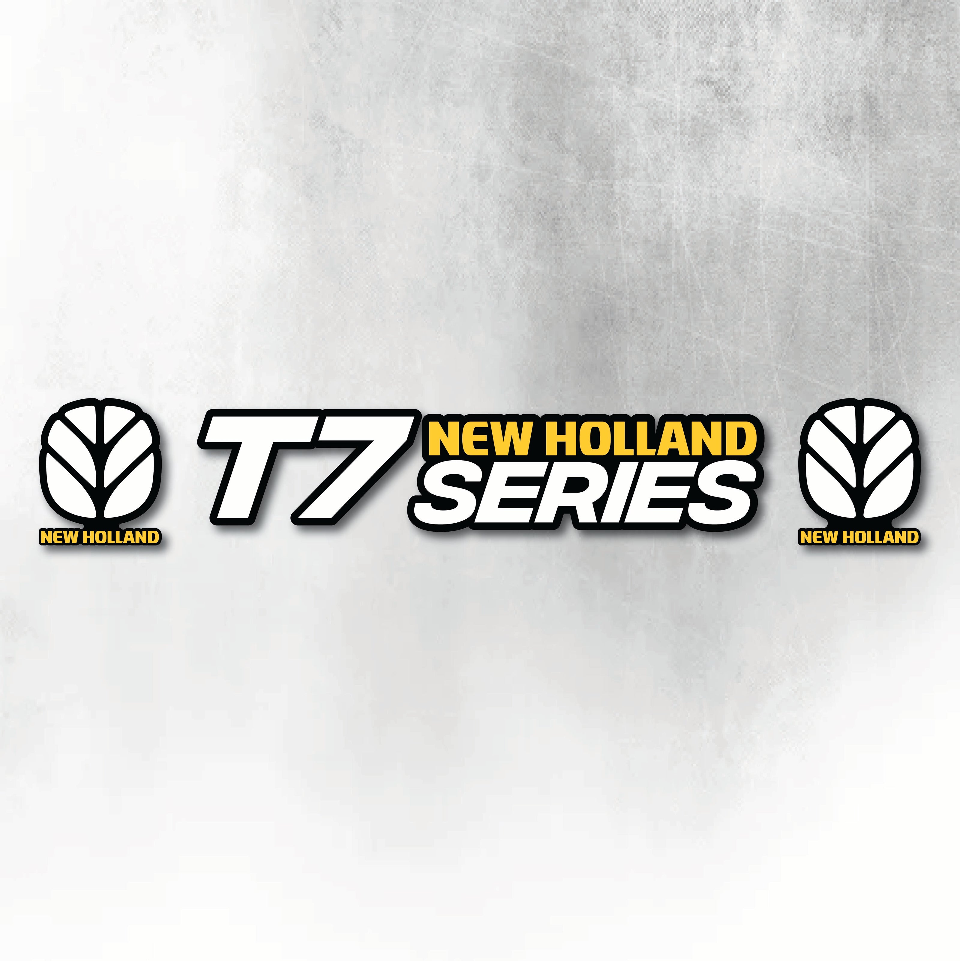 New Holland T7 Series White & Black New Style Decal