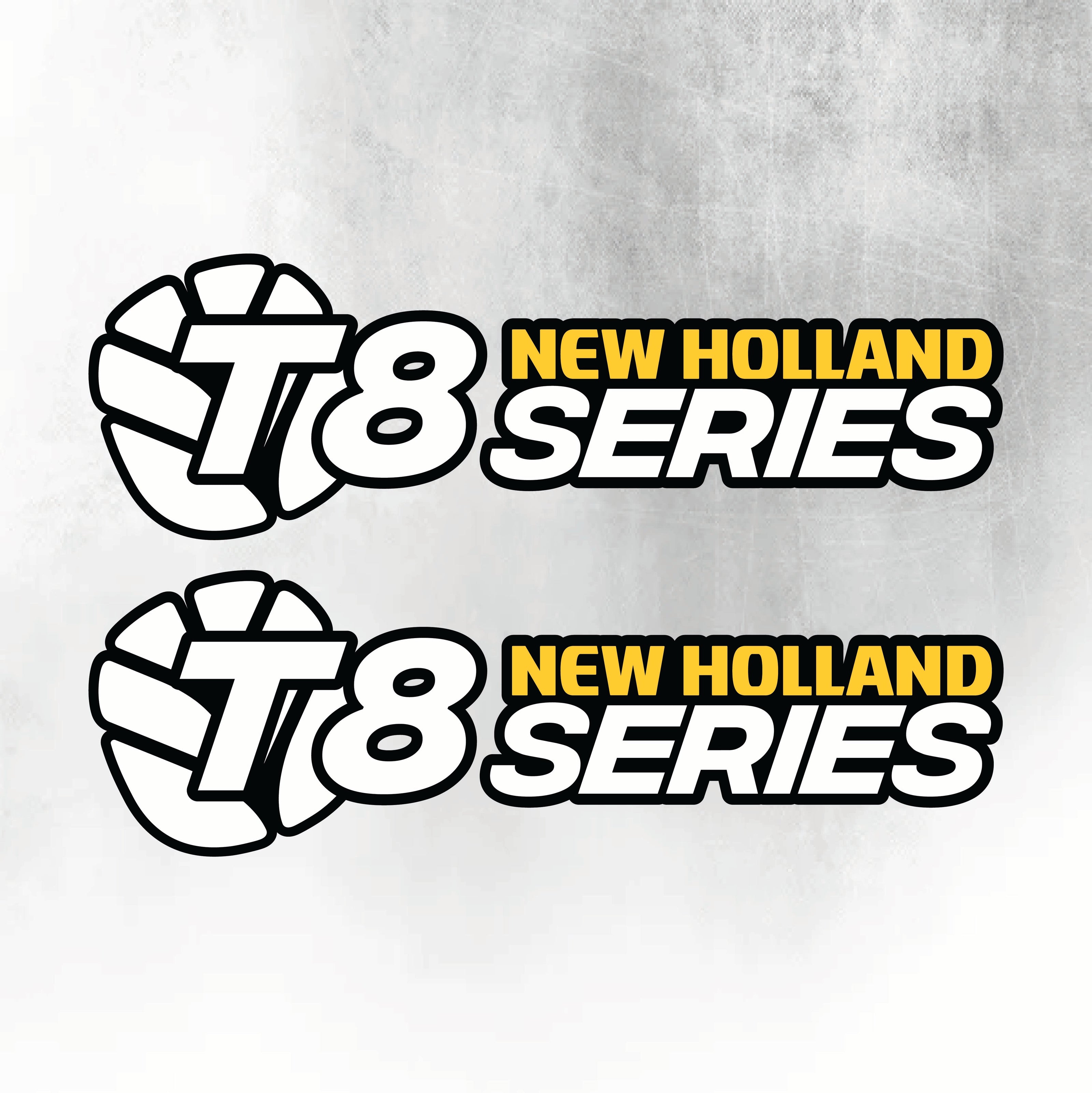 New Holland T8 Series White & Black New Style Decal