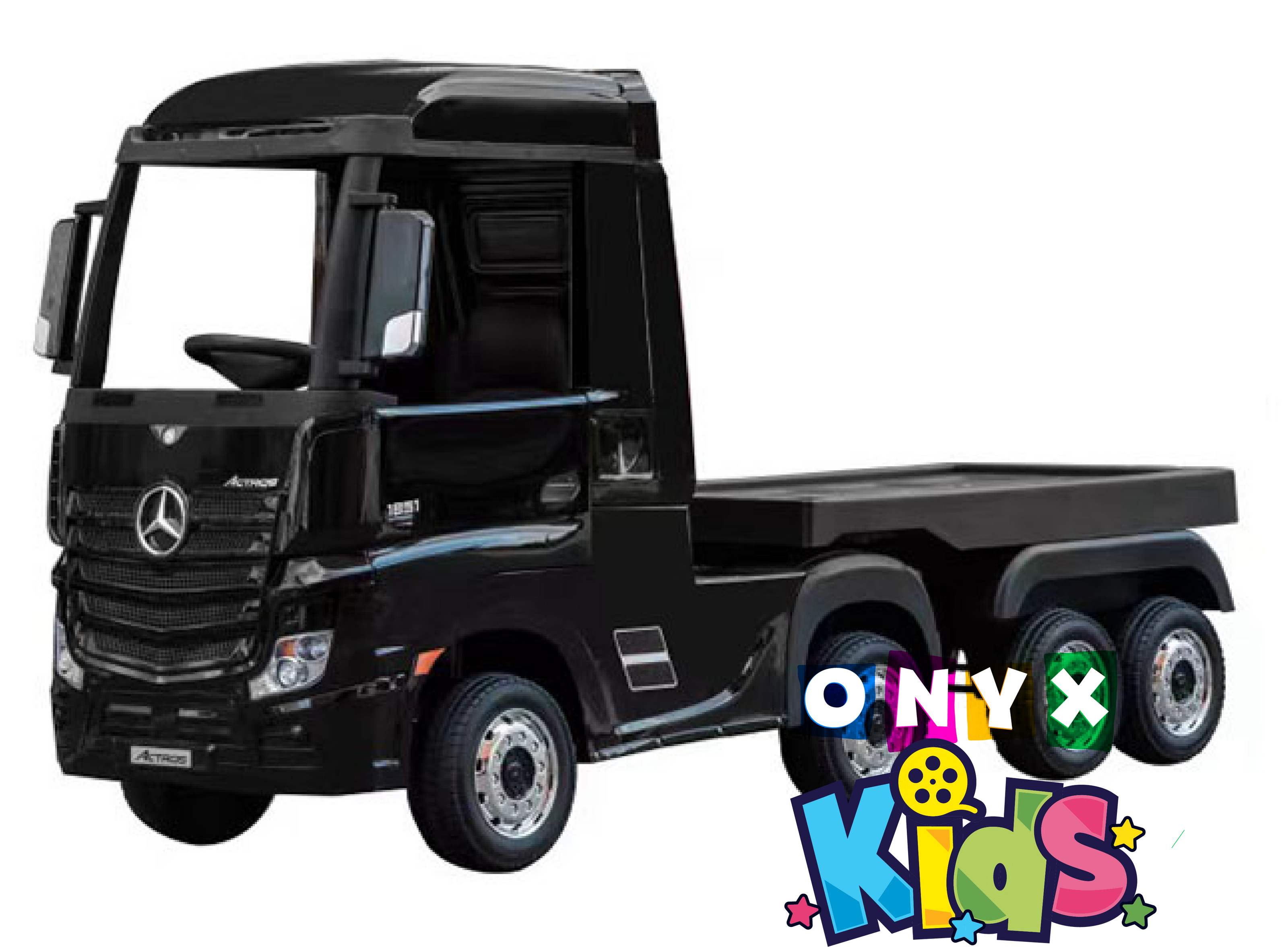 Onyx Kids 24V Mercedes Ride-On Truck Black – Electric Lorry for Kids