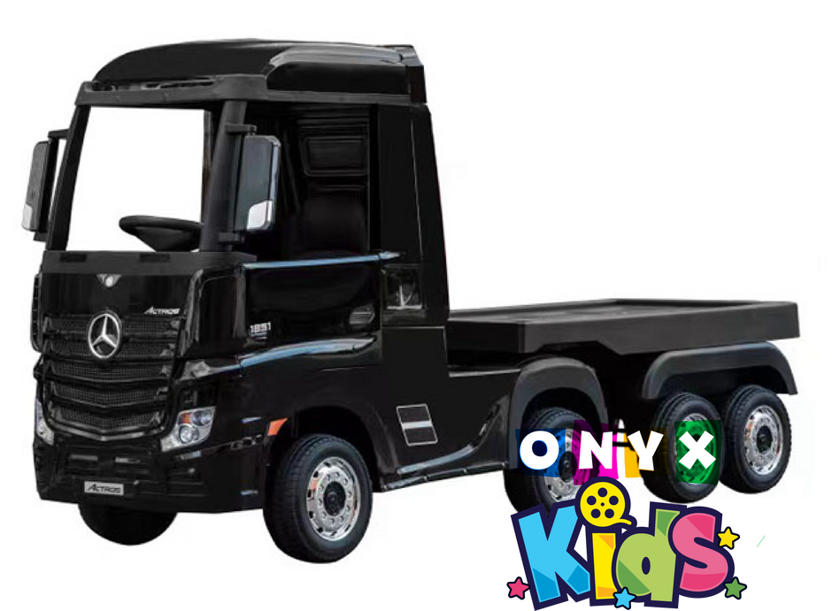 Onyx Kids 24V Mercedes Ride-On Truck Black – Electric Lorry for Kids