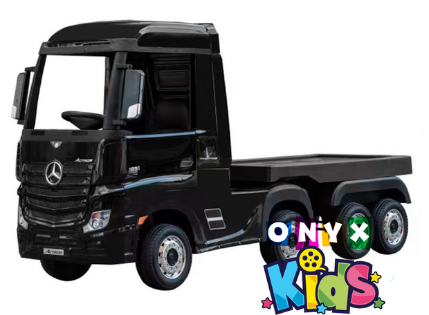 Onyx Kids 24V Mercedes Ride-On Truck Black – Electric Lorry for Kids