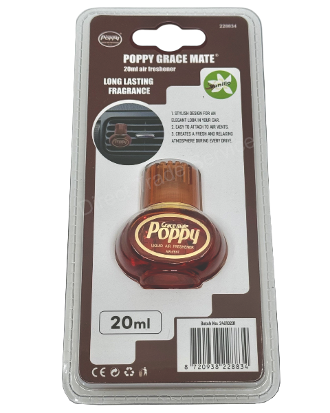 Poppy Grace Mate EVA Air fresheners mix fragrances - Clip On Airvent
