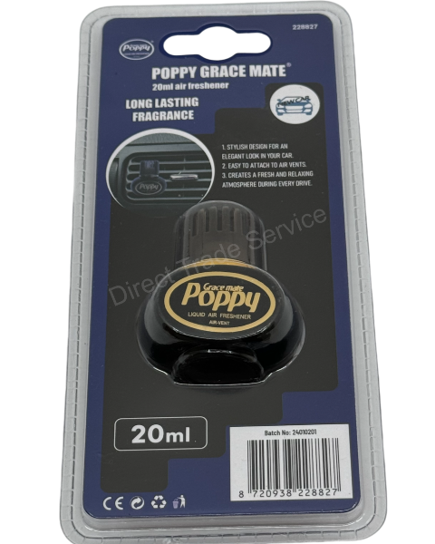 Poppy Grace Mate EVA Air fresheners mix fragrances - Clip On Airvent