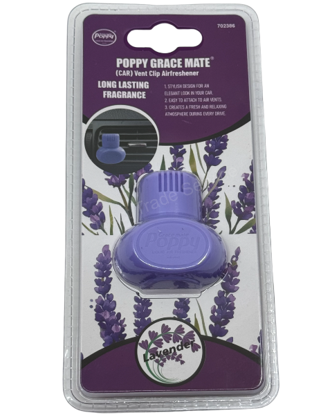 Poppy Grace Mate EVA Air fresheners mix fragrances - Clip On Airvent